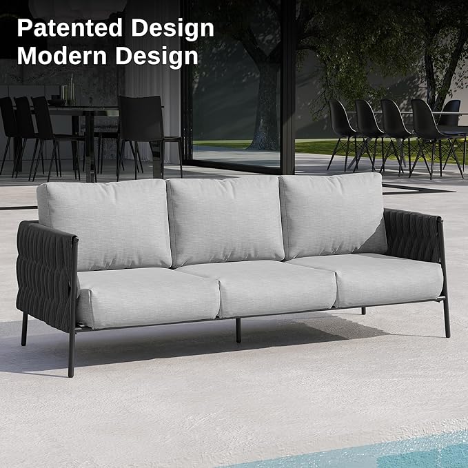 EAST OAK Life Chatter Outdoor Sofa, Outdoor Furniture 3 Seats - Image 5