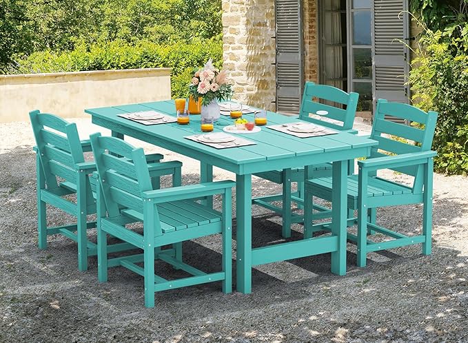 SERWALL 6-Person Outdoor Dining Table - Image 5