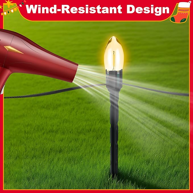60 Pcs 7.5 Inch Christmas Light Stakes, Christmas Yard Stakes - Image 6