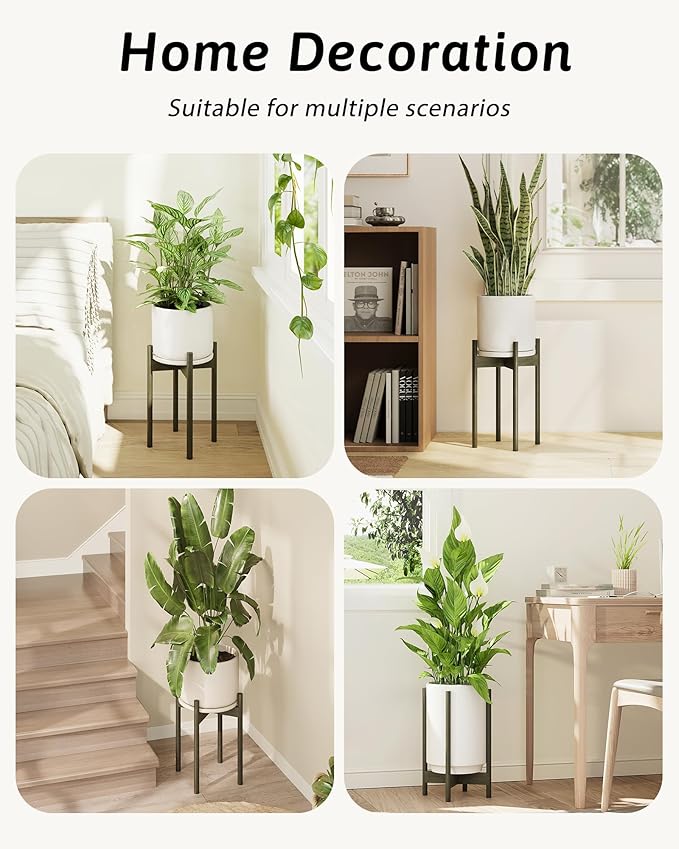 Adjustable Plant Stand Indoor, Bamboo Plant Stand Fits 8 9 10 11 12 Inches - Image 5