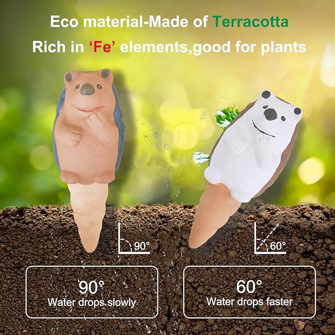 Self Watering Planter Insert Terracotta Watering Spikes Premium Plant Watering - Image 3