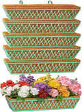 6 Pack 30 Inch Window Boxes Planters Railing Planter Box by KarlliuHOMEGARDEN
