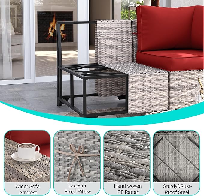 10-Piece Outdoor Patio Furniture Set - Image 3