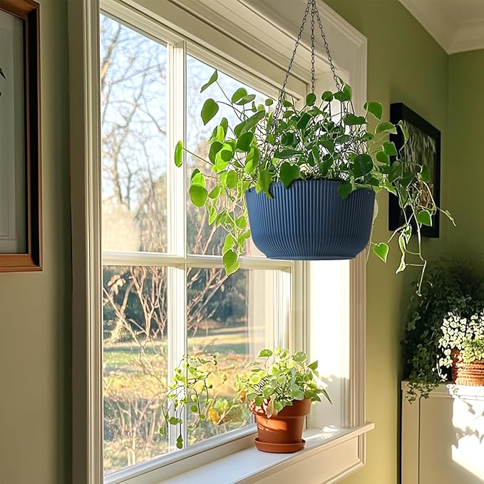T4U 12 Inch Large Hanging Planters - Image 7