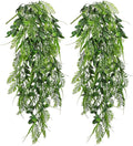 Hollyone 2pcs Artificial Hanging Plant 36" Faux Ferns Artificial Plastic by Hollyone
