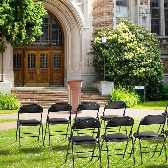 VINGLI 8 Pack Folding Chairs - Image 8