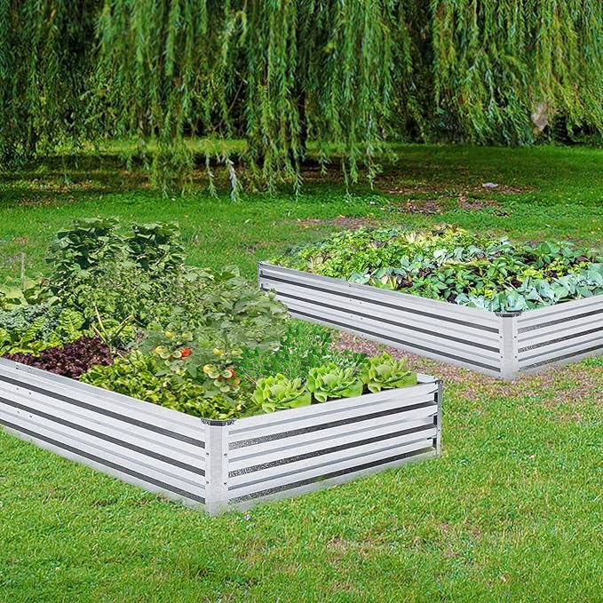 Galvanized Raised Garden Bed 2pcs Pack - Image 4