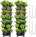 Strawberry Vertical Planter 2 Pack, 7 Tiered Stacking Garden Tower, Stackable by Tectsia