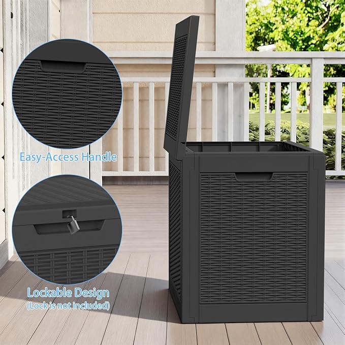 ROJIK 39 Gallon Outdoor Storage Box, Deck Box - Image 5