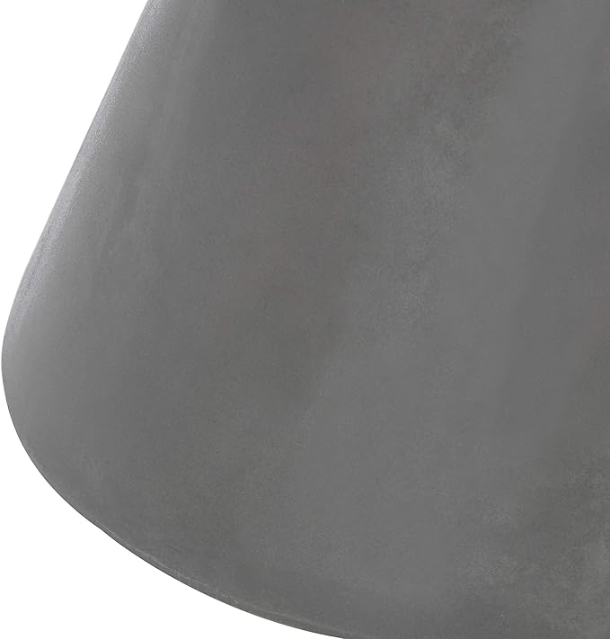 Safavieh Outdoor Collection Athena Modern Concrete Dark Grey Round 17.7-inch - Image 9