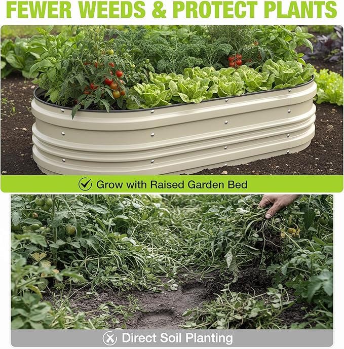 WORKPRO 2PK 4x2x1ft Outdoor Galvanized Raised Garden Bed Kit, Rust & Corrosion - Image 7