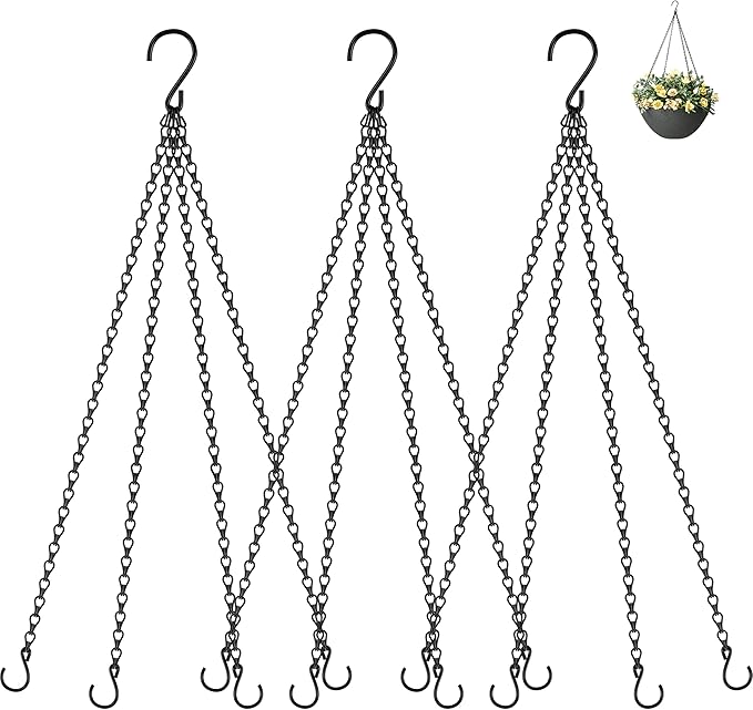 garini 3 Pack, 23 Inch Hanging Baskets Chain, Hanging Chains by garini