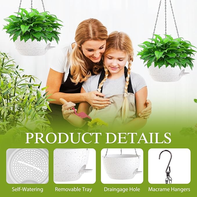 10 Inch Hanging Baskets 2 PC - Image 3