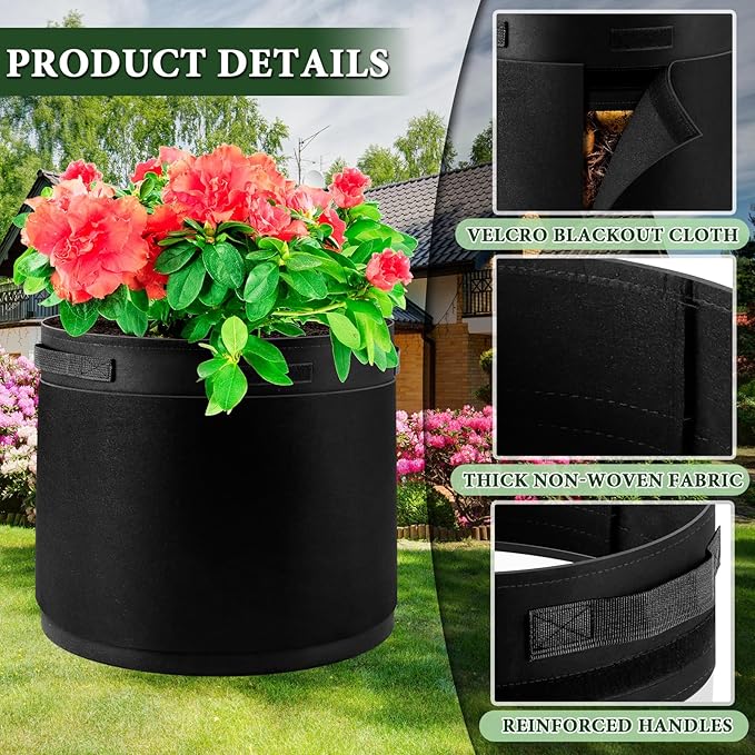 3 Pack 20 Gallon 360° Visibility Potato Grow Bags - Image 4