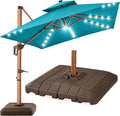 Best Choice Products 10ft Square Cantilever Patio Umbrella w/Base Included by BestChoiceProducts