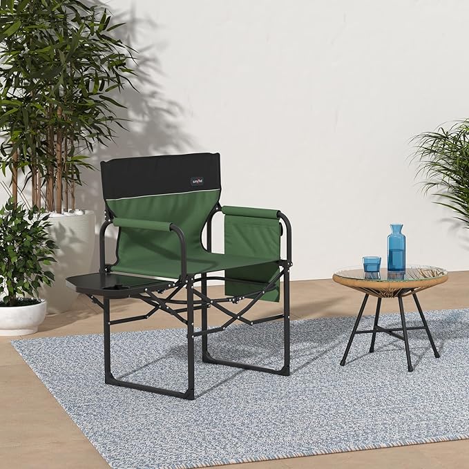 SUNNYFEEL Camping Directors Chair, Heavy Duty, Oversized Portable Folding Chair - Image 2
