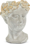 Abbott Collection Aphrodite Head Planter – Small Indoor and Outdoor Planter by AbbottCollection