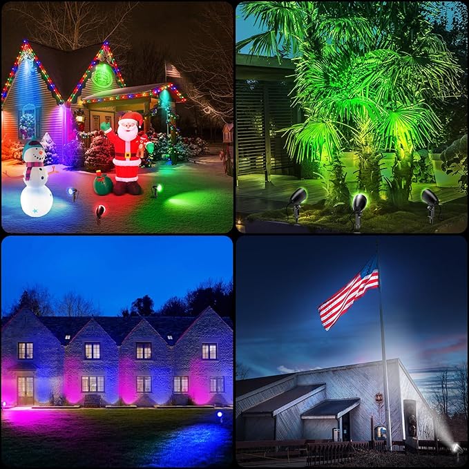 20W RGBW Color Changing Outdoor Spotlight - Image 7