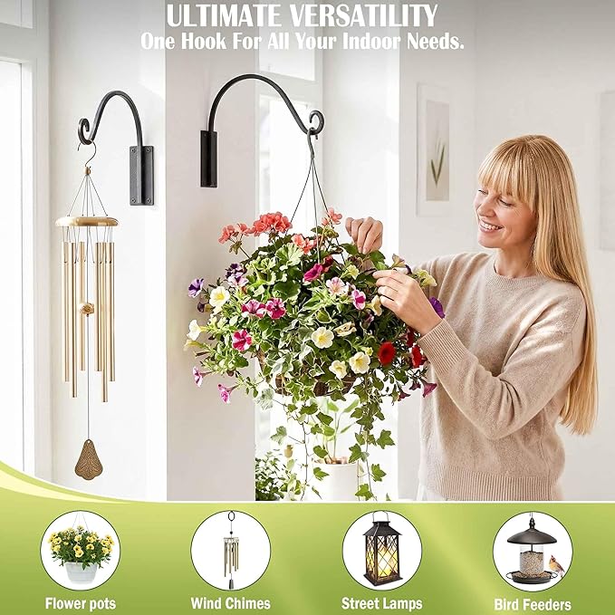 Qiang Ni Heavy-Duty Plant Hanger Outdoor: 16-Inch 80 lbs Hanging Plant Hooks - Image 8