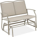 Best Choice Products 2-Person Outdoor Patio Swing Glider Steel Bench Loveseat by BestChoiceProducts