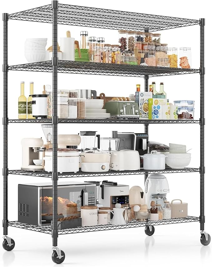 Xcity Storage Shelves, 5 Tier Heavy Duty Metal Shelving Unit by Unknown