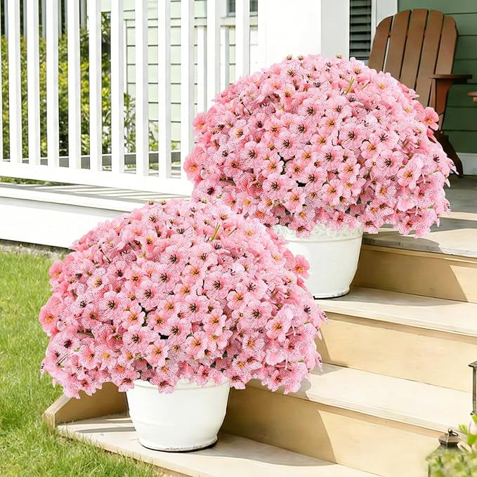 22 Pack Artificial Flowers Outdoor Fake Plants, Faux Flowers UV Resistant - Image 5