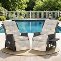 Outdoor Indoor Wicker Recliner by COMLAXFIELD