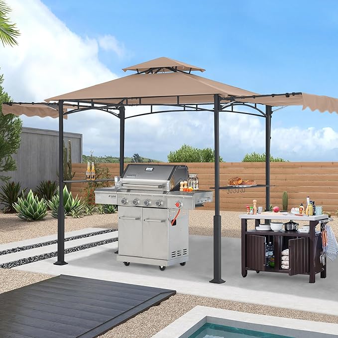ABCCANOPY Grill Gazebo with 2 Side Awnings - Image 2