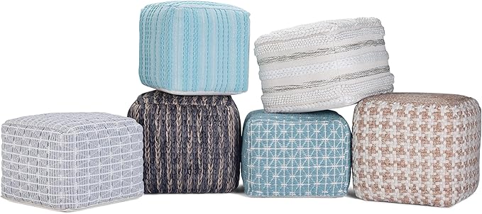 SIMPLIHOME Noreen Square Pouf - Image 11