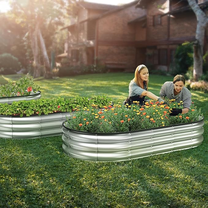 Raised Garden Bed Kit, Large Metal Raised Beds - Image 5