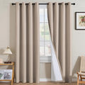 H.VERSAILTEX Linen Curtains 100% Blackout Curtains by HVERSAILTEX