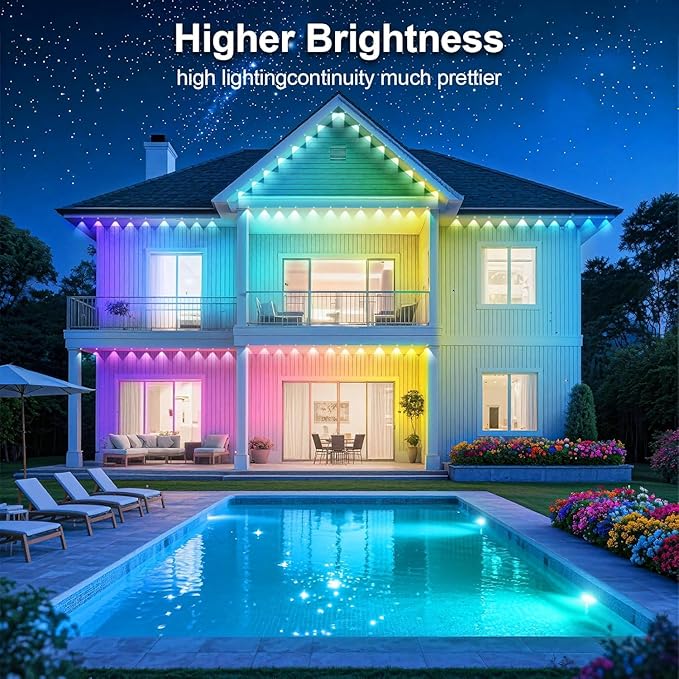 200FT Permanent Outdoor Lights for House Waterproof, IP67 LED Eave Lights - Image 4