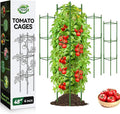 Halatool 4 Pack Tomato Cages for Garden, Garden Stakes Tomato Trellis for Pots by HALATOOL