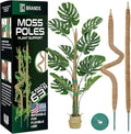 2 Pack 63'' Bendable Moss Pole Monstera Plant Support by K-BRANDS