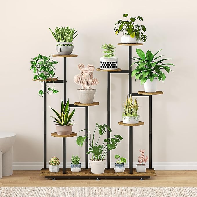 Plant Stand Indoor 9 Tier 11 Potted Multiple Flower Pot Holder - Image 6