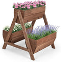 Giantex Vertical Raised Garden Bed, 3 Wood Planter Boxes by Giantex