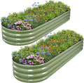 1MORE Galvanized Raised Garden Bed- Planter Garden Boxes Outdoor, Raised Beds by 1MORE