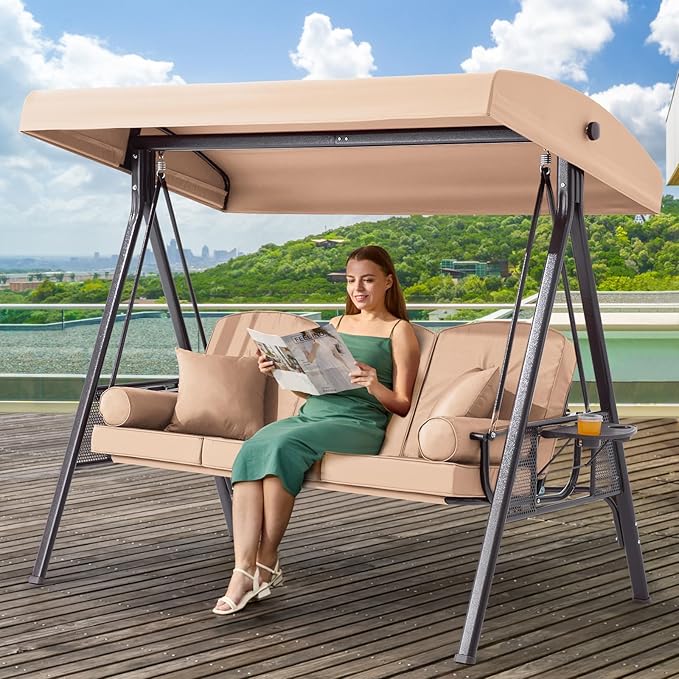 3 in 1 Outdoor Porch Swing by YALISSEY
