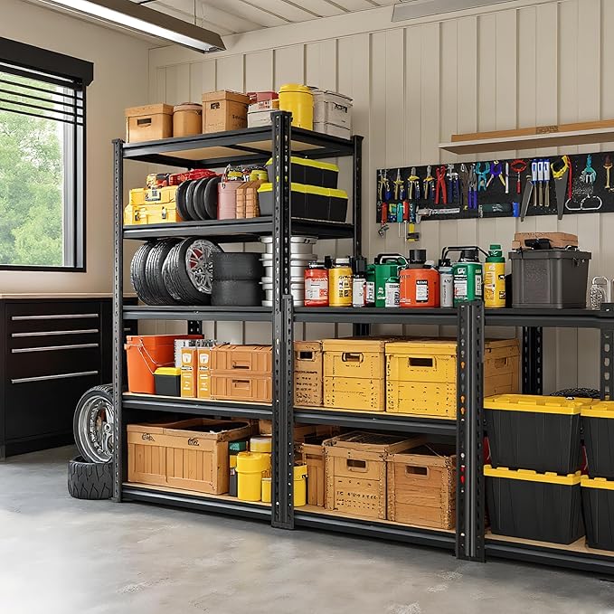 Garage Storage Shelves 2PCS, 2400 LBS Heavy Duty Shelving, Metal Garage Shelves - Image 8