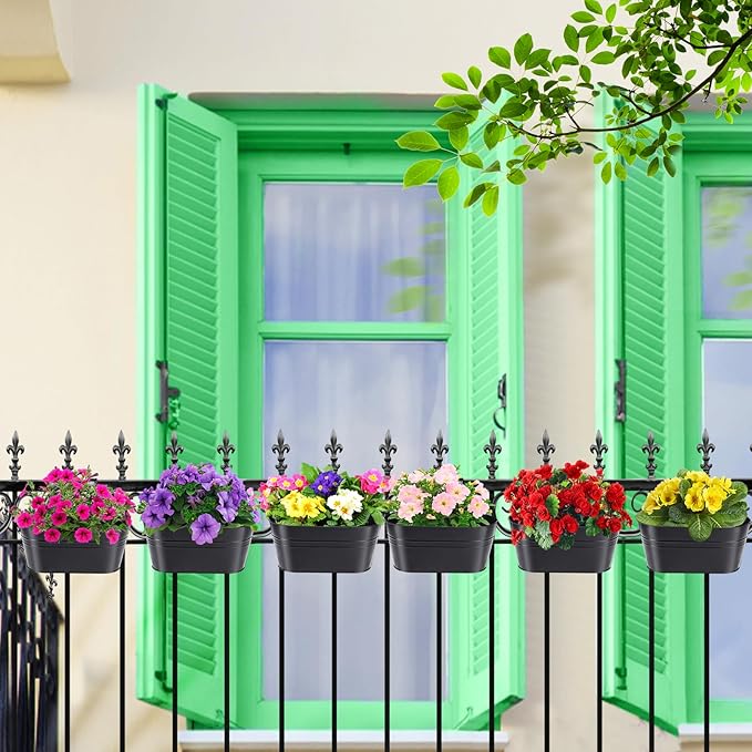 MADHOLLY Railing Planter with Drainage Holes - Image 5