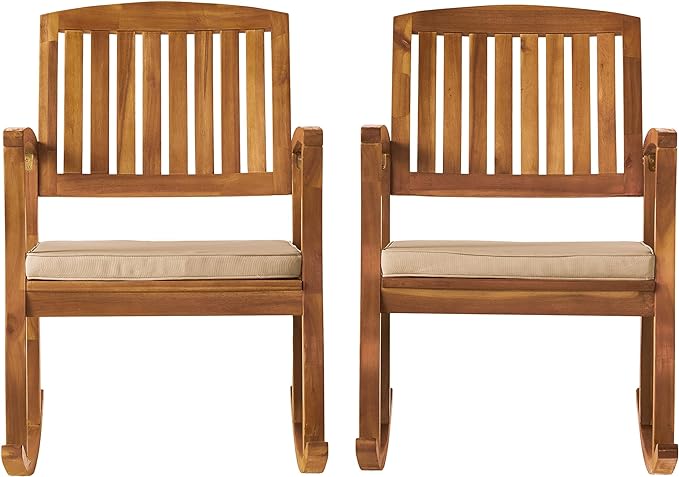 Christopher Knight Home Selma Acacia Rocking Chairs by ChristopherKnightHome