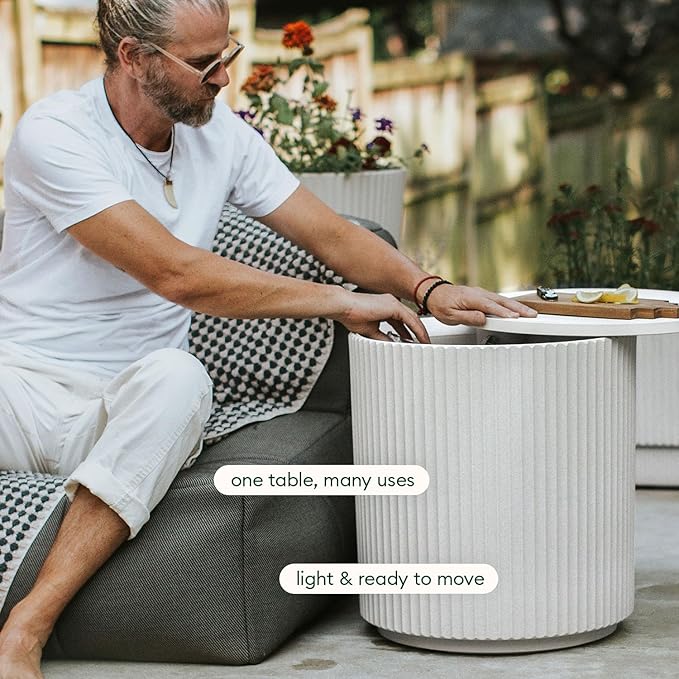 Veradek Outdoor Cooler Side Table - 2 in 1 - Designed - Image 5