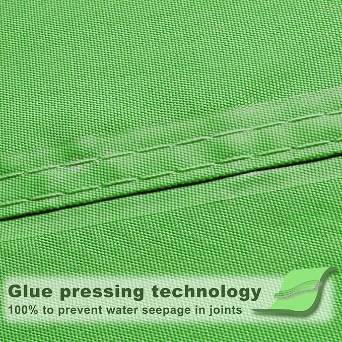 SUNNY GUARD Waterproof Sun Shade Sail 4' x 4' Lemon Green Rectangle UV Block - Image 3