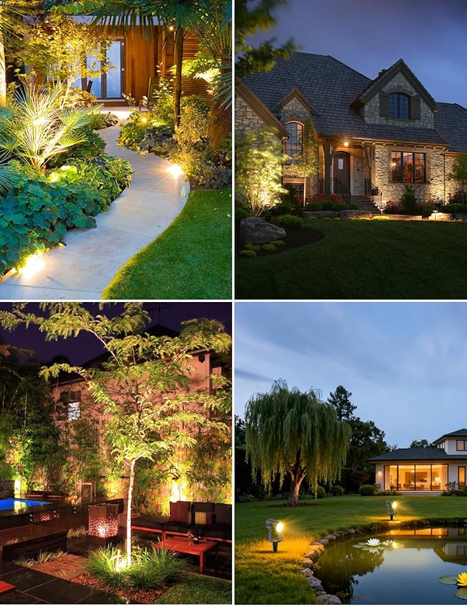 ZYAN Solar Landscape Spotlights, Separate Monocrystalline Panels & USB-C - Image 2