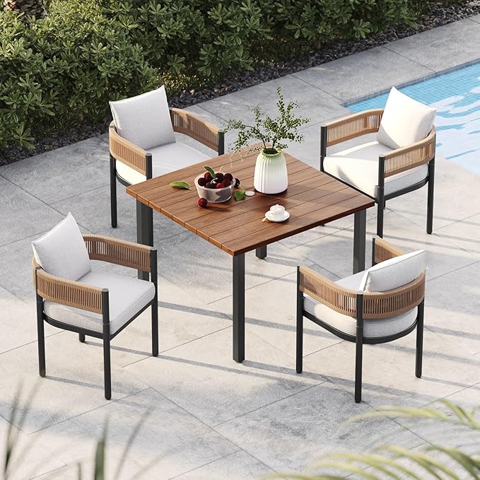 Grand patio 5-Piece Outdoor Dining Set by GrandPatio