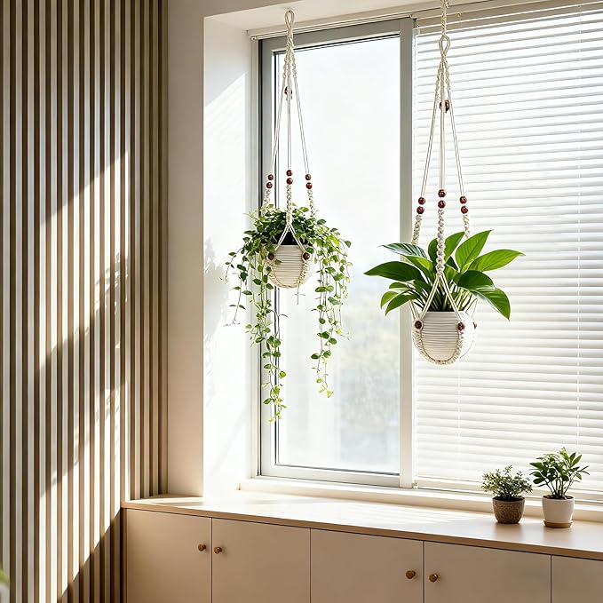 35 Inch Macrame Plant Hanger, Large - Image 3