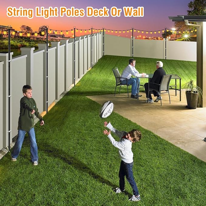 AILBTON 4 Pack 2.8Ft String Light Poles, Light Poles - Image 5