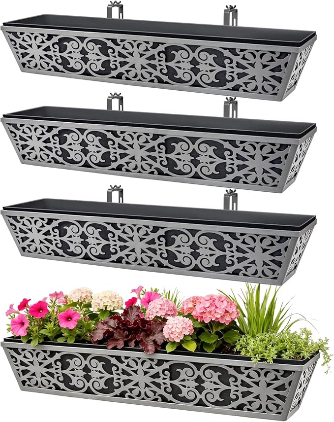4 Pack 30 Inch Window Boxes Planter by KarlliuHOMEGARDEN