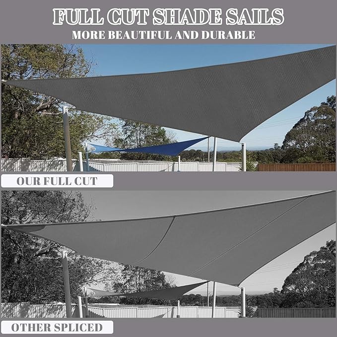 Cool Area Sun Shade Sail 12x16FT Rectangle Shade Canopy Outdoor Sunshade - Image 5