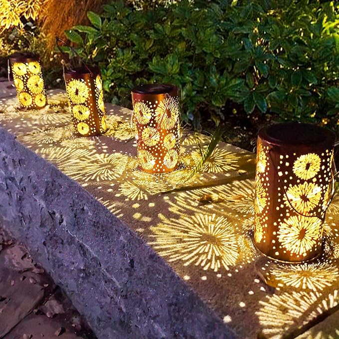 Fireworks Birthday Gifts for Women, Solar Lanterns Outdoor Waterproof, Garden - Image 7